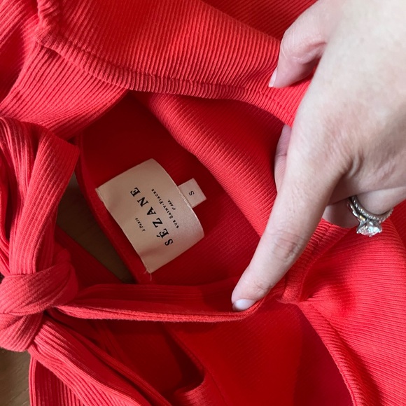 Sezane Red Mini Dress - Picture 3 of 6